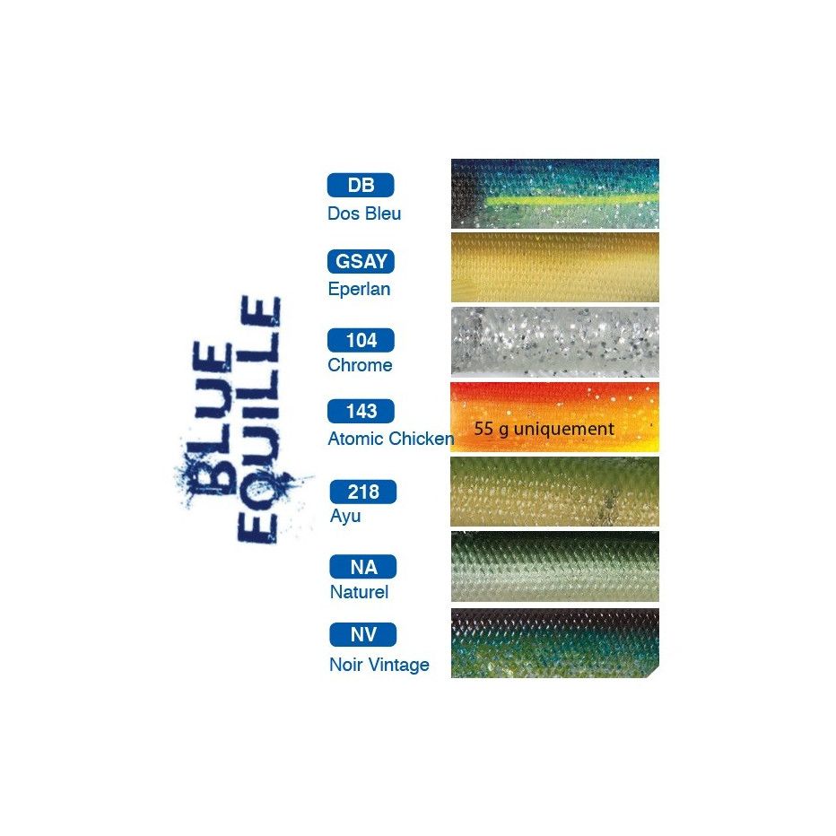 Señuelo Flashmer Azul Equille 14,5cm