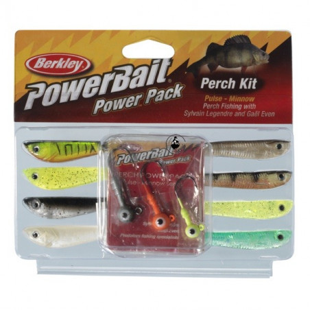 Kit Berkley Powerbait Barsch Pulse Minnow Pro Pack mit Bleikopf