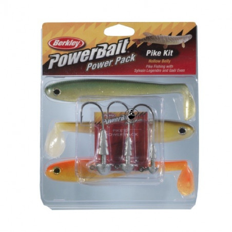 Kit Berkley Powerbait Pike Hollow Belly Pro Pack - Raubfisch