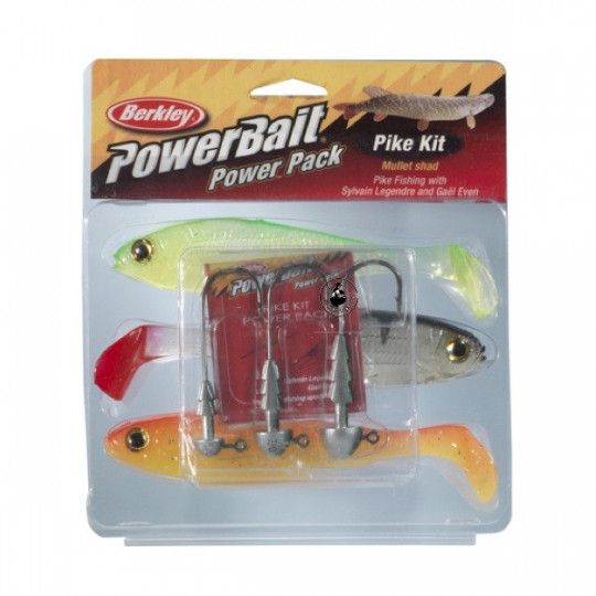 Kit Berkley Powerbait Hecht Mullet Pro Pack - angeln Hecht