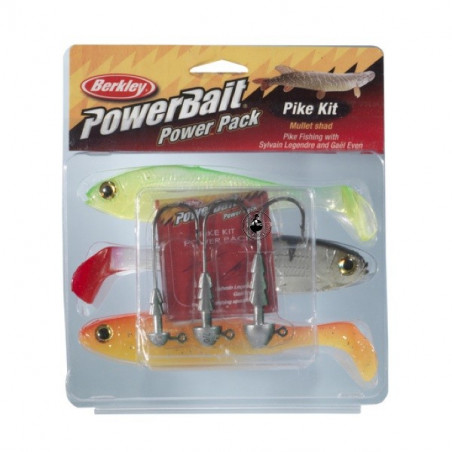 Kit Berkley Powerbait Hecht Mullet Pro Pack - angeln Hecht