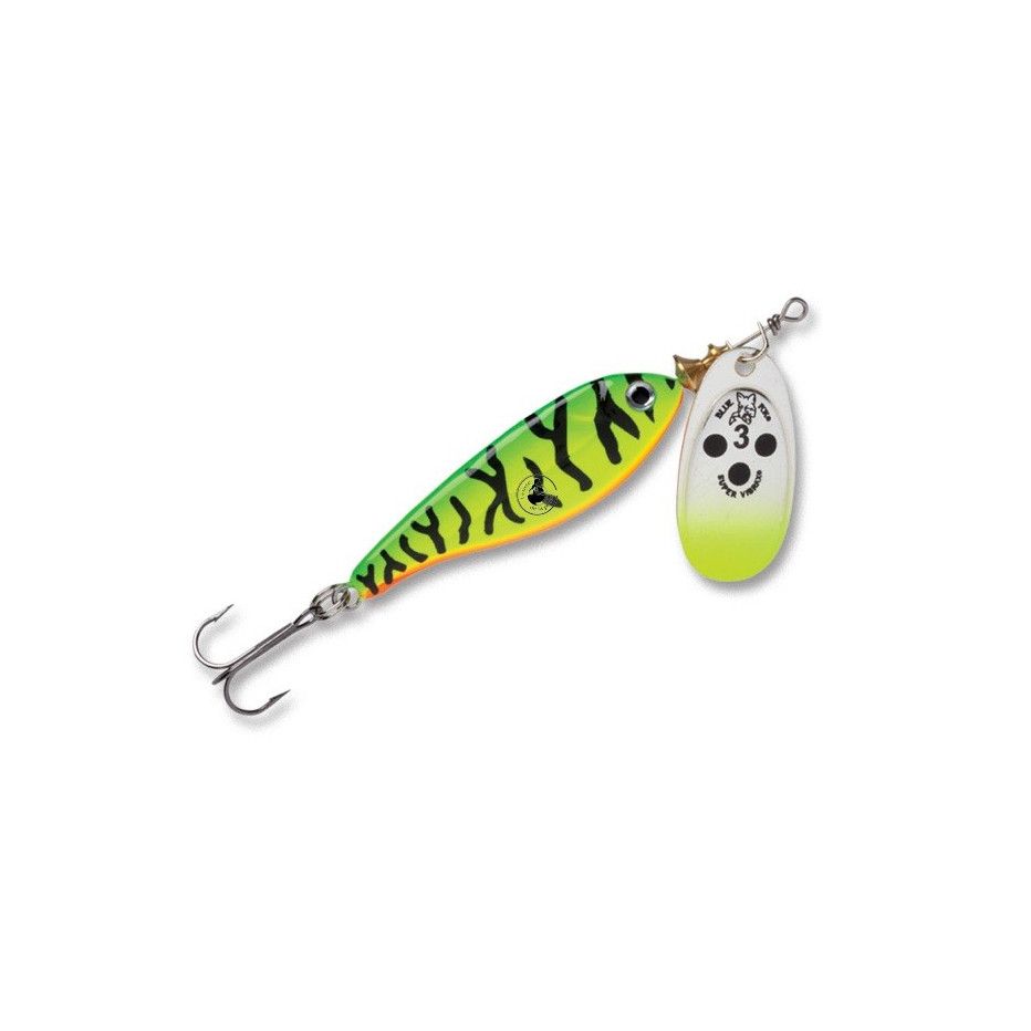 Blinker Blau Fox Vibrax Minnow Super 9cm - Hecht