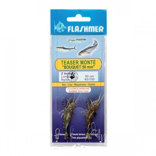 Teaser Montiert Flashmer Bouquet 5cm - Imitation Garnele