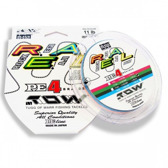 Geflochtene Angelschnur Black Flagg TOW REAL PE 4 - Angeln Feinheit