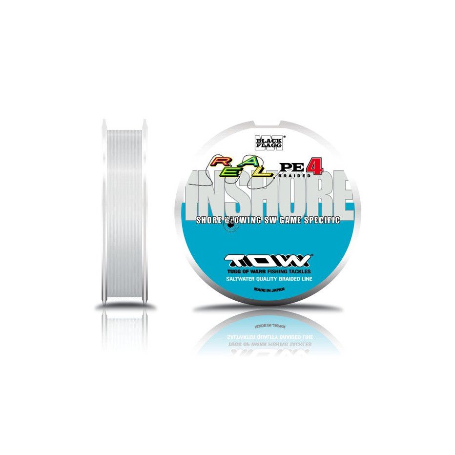 Hilo Trenzado Black Flagg TOW REAL PE 4 Pesca de bajura - Pesca marítima