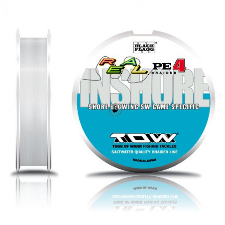 Hilo Trenzado Black Flagg TOW REAL PE 4 Pesca de bajura - Pesca marítima