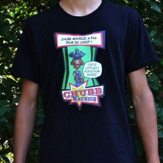 Chubb Maurice T-Shirt Kapuze Schwarz - S bis XXL