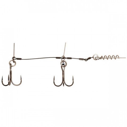 Montaje BFT Shallow Stinger Stainless - montaje de señuelos blandos