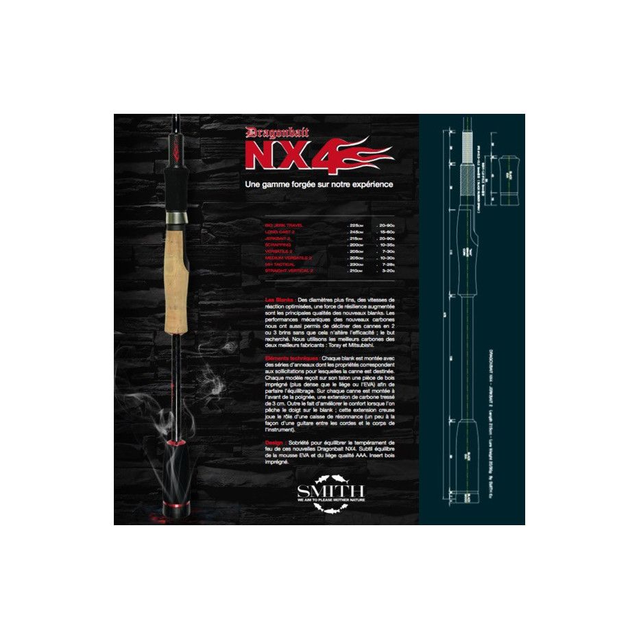 Spinnruten Smith Dragonbait NX4 Jerkbait 2