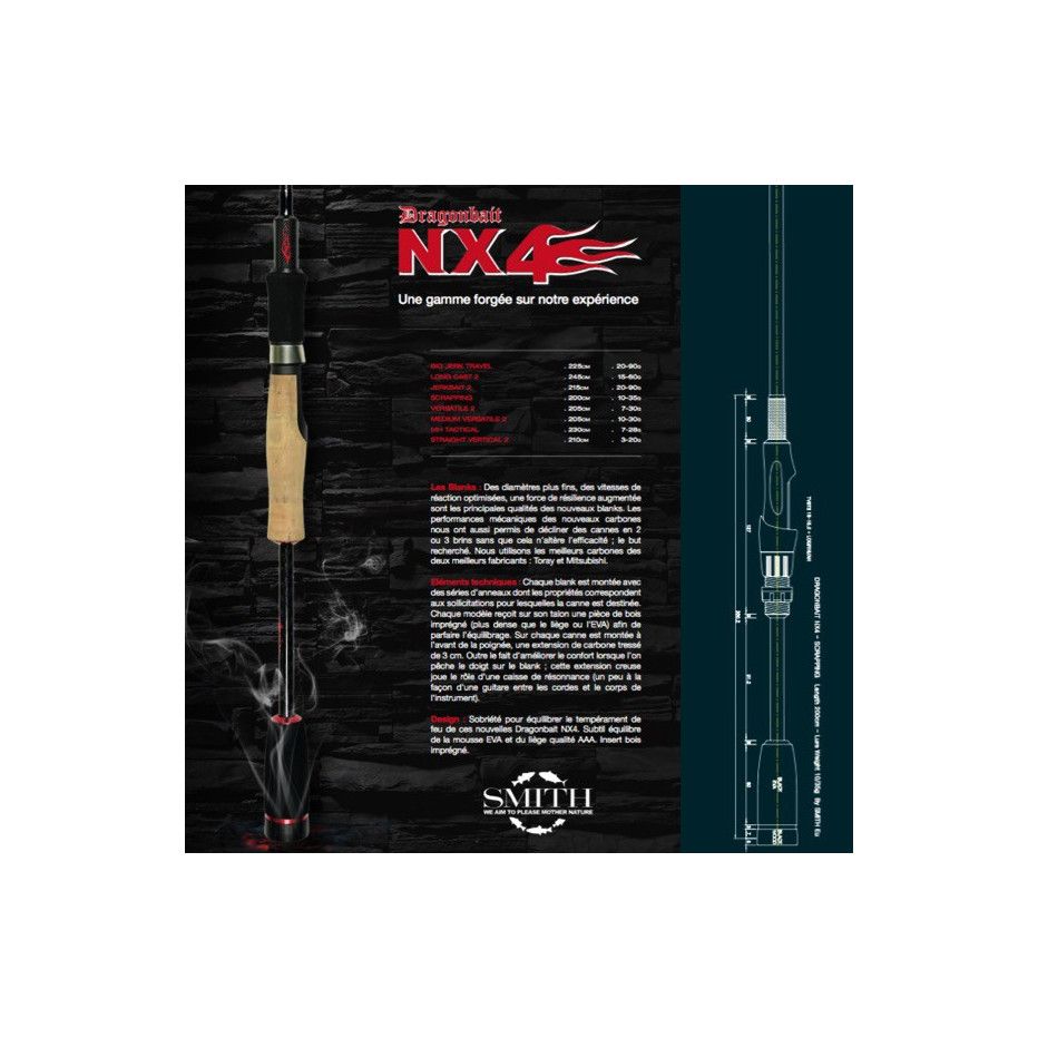 Spinnruten Smith Dragonbait NX4 Scrapping 200