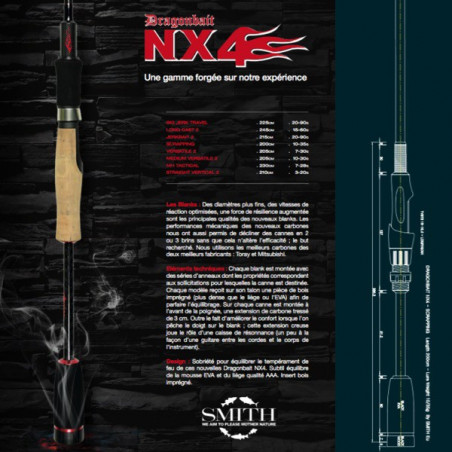 Caña de spinning Smith Dragonbait NX4 Scrapping 200