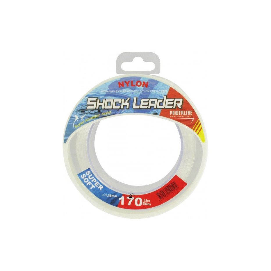 Bobina de nylon Powerline Shock Leader 50m