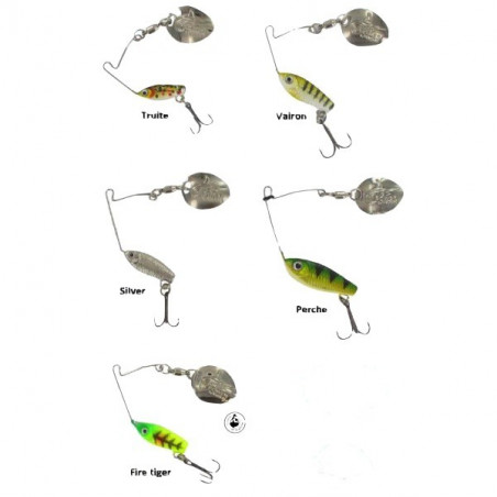 Spinnerbait señuelo Powerline Yogospin - pesca de la trucha