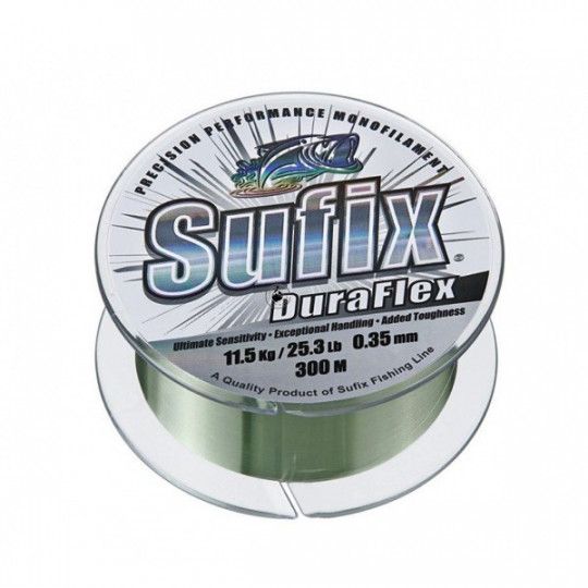 Nylon Sufix Duraflex 300m Klar - Spule - Monofilament