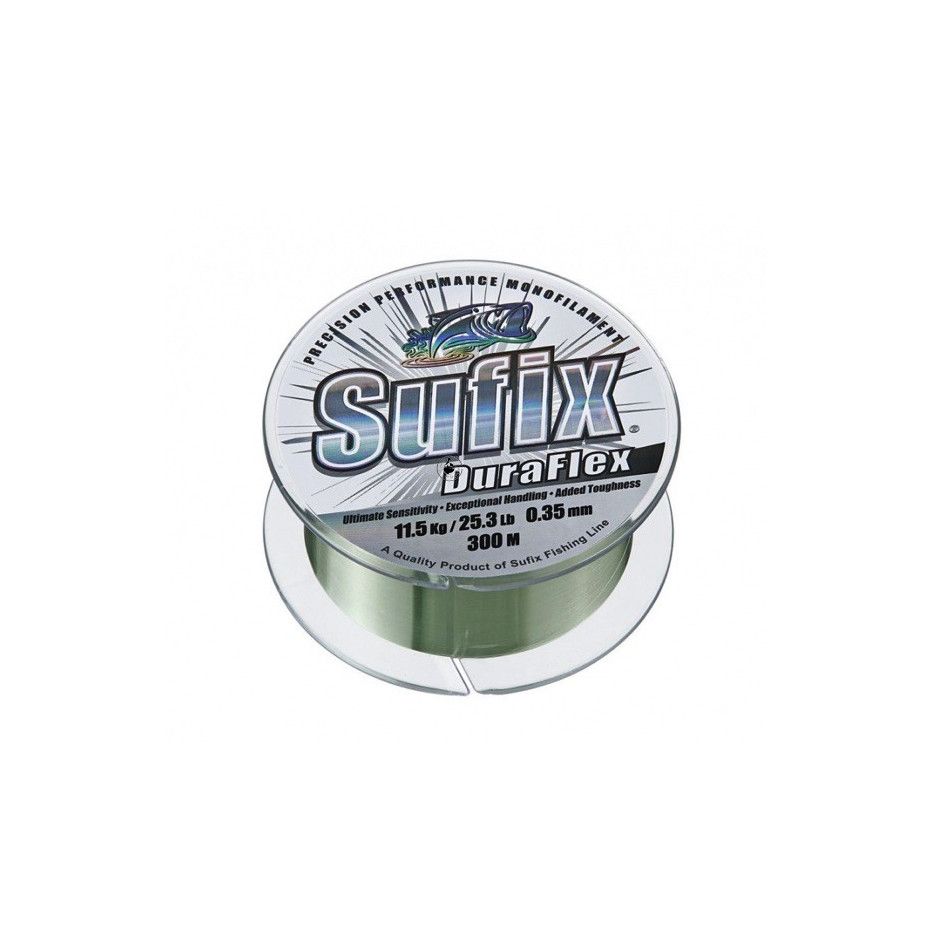 Nylon Sufix Duraflex 300m Klar - Spule - Monofilament