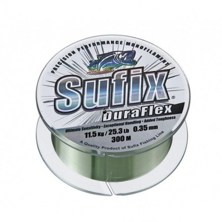 Nylon Sufix Duraflex 300m Transparente - Carrete - monofilamento