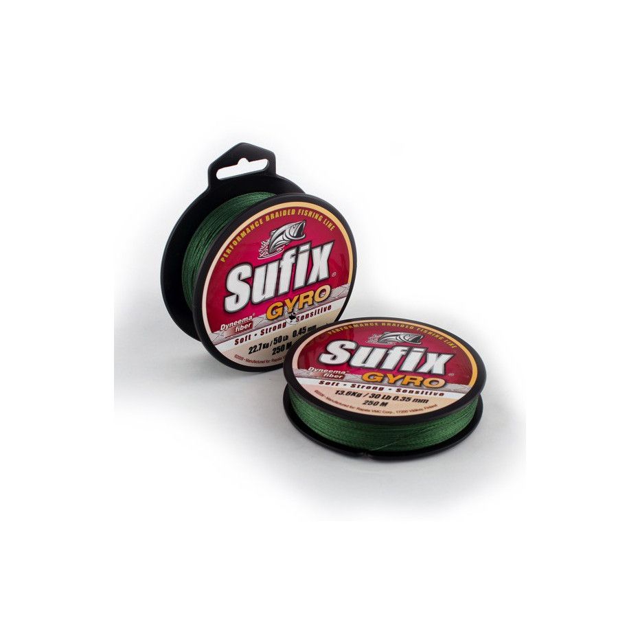 Geflochtene Angelschnur Sufix Gyro Braid Green 135m - günstig - vielseitig