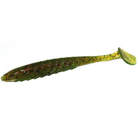 Señuelo Yum Pulse 11.5cm - cuerpo estriado - shad