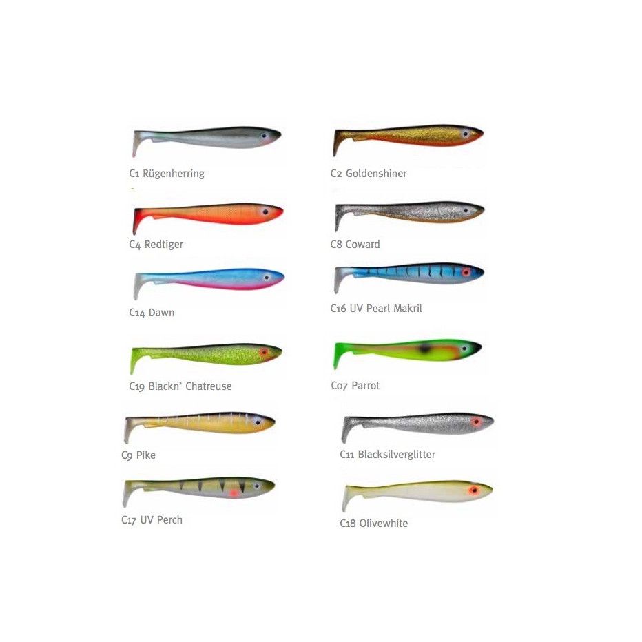 Gummifische Svartzonker Sweden MC Rubber Shad