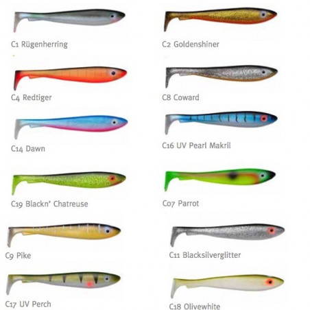 Gummifische Svartzonker Sweden MC Rubber Shad