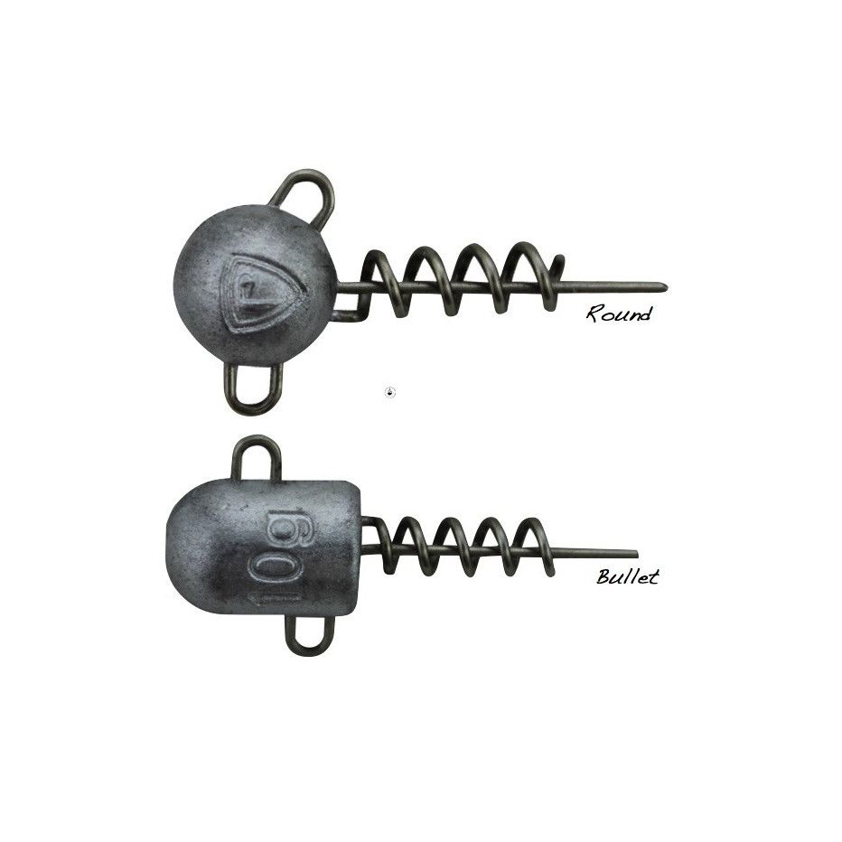 Jig Head Fox Rage Corkscrew Jigheads - Bullet or Round