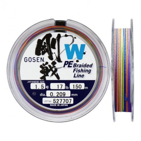 Geflochtene Angelschnur Gosen W Braid - Spule von 150m oder 300m - 4 Stränge