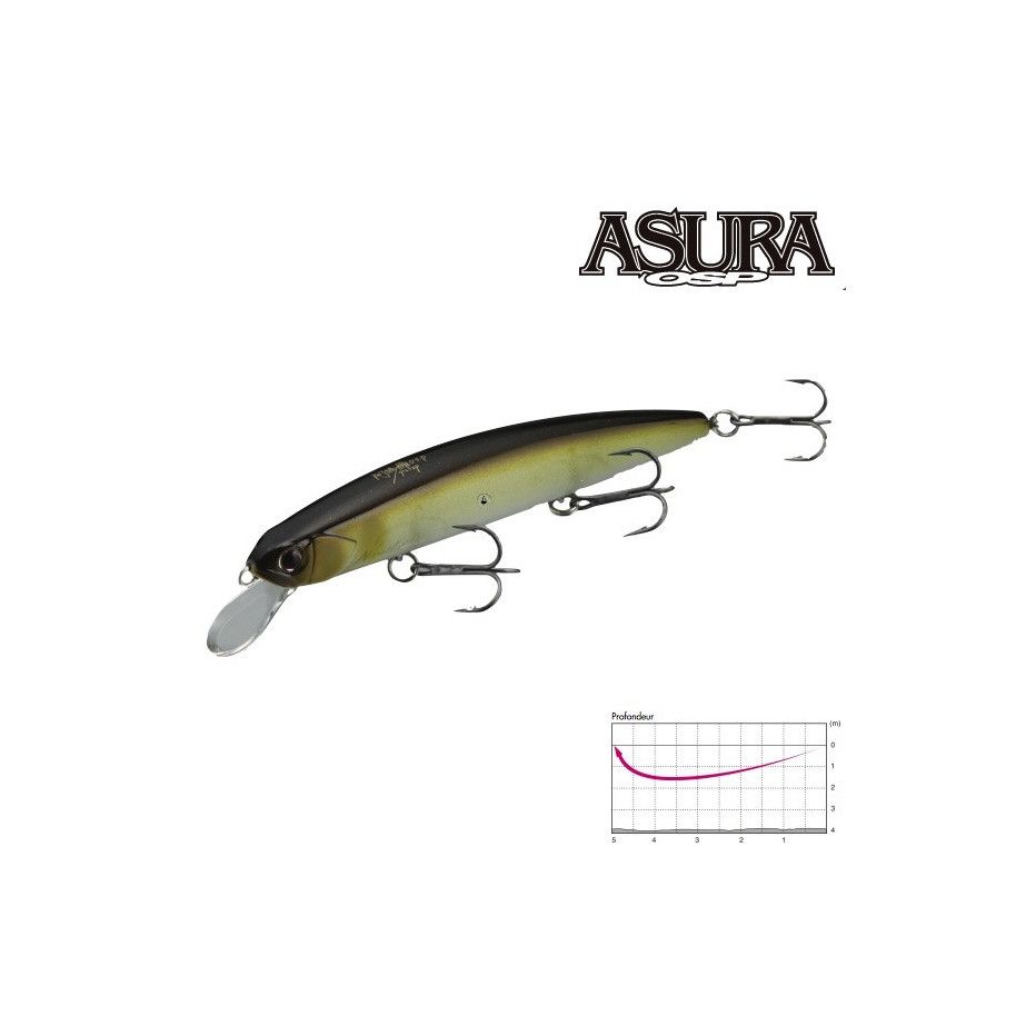 Wobbler OSP Asura 92,5mm - Jerkbait mit 3 haken
