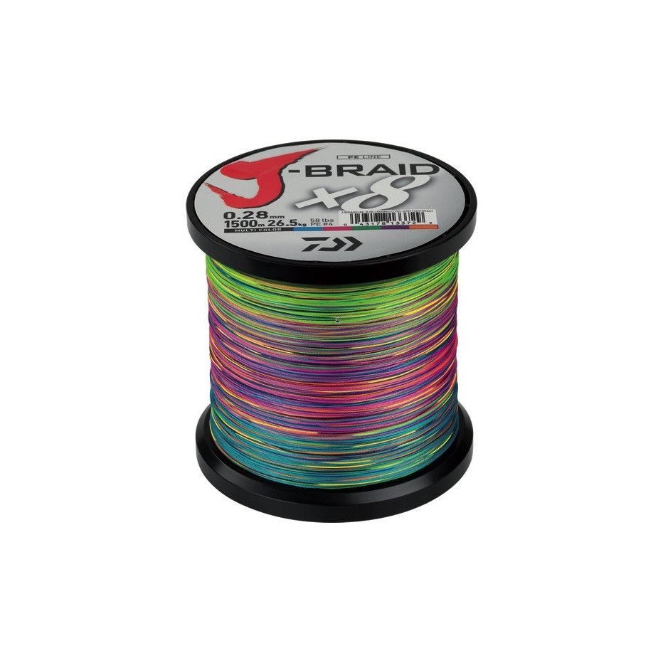 Tresse Daiwa J Braid X8 Multicolore