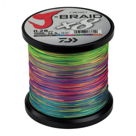 Braid Daiwa J Braid X8 Multicolor - Sea fishing - Jigging