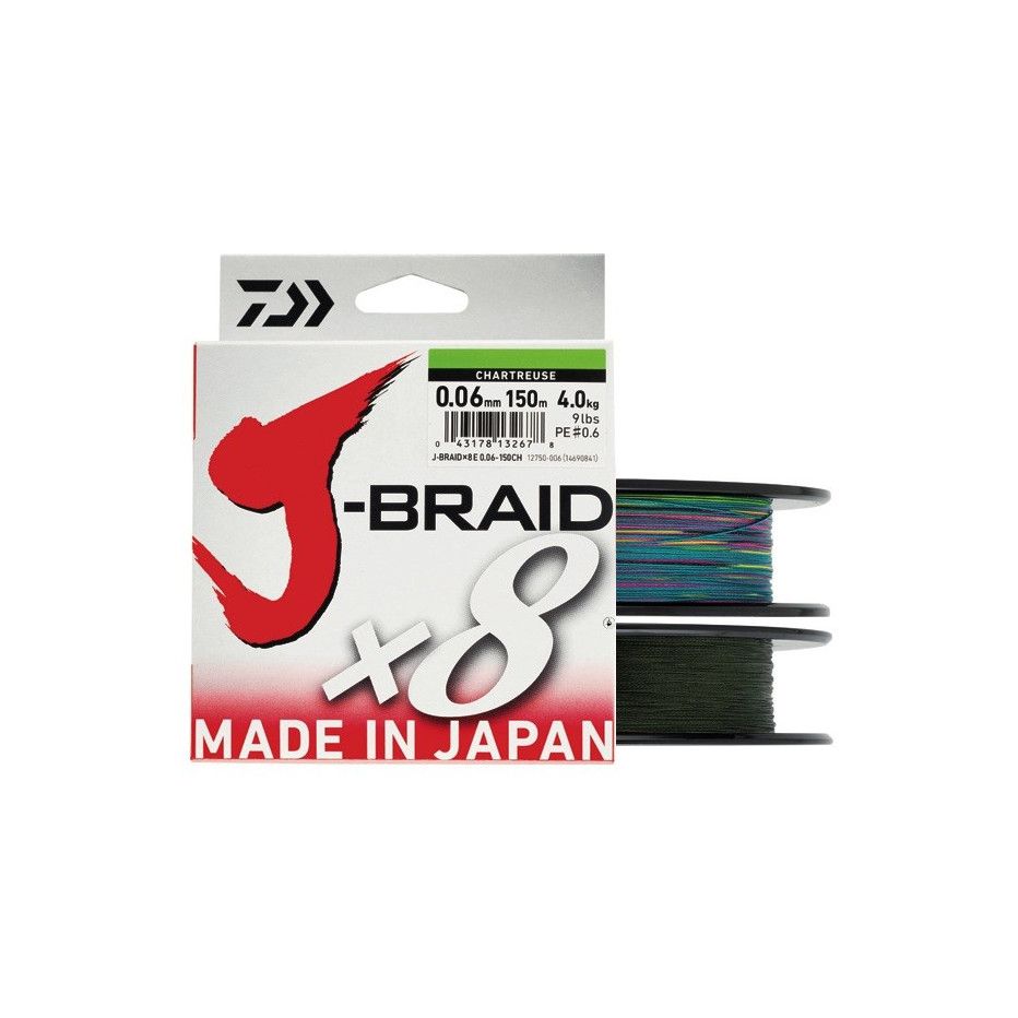 Tresse Daiwa J Braid X8 Grande Bobine