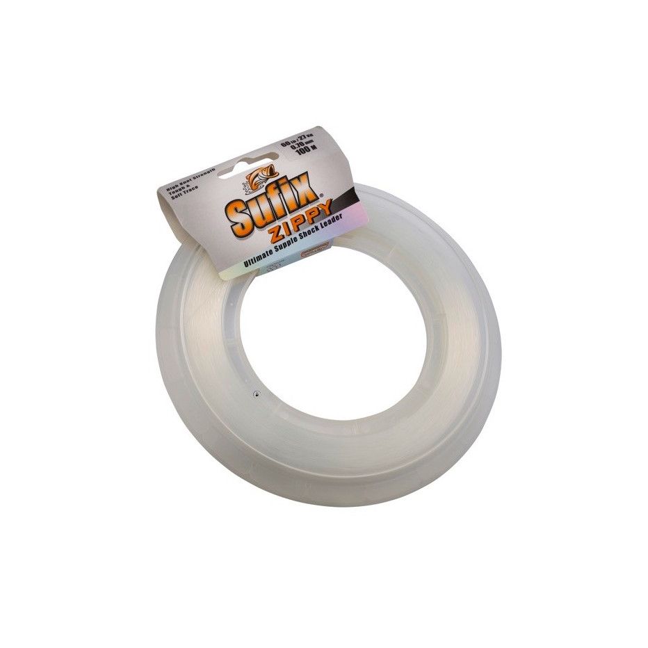 Nylon Sufix Zippy Supple Shock Leader - Powerful throws