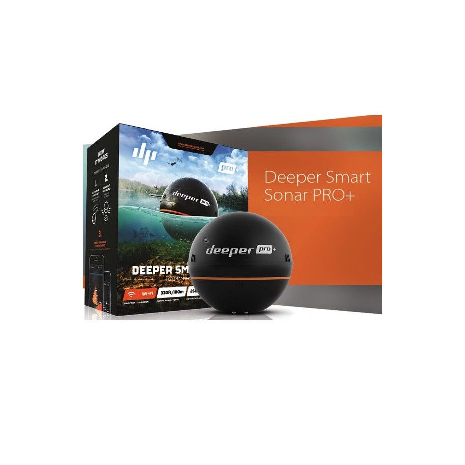 Tiefenmesser Angeln ohne Schnur Deeper Pro + Wifi - Integriertes GPS