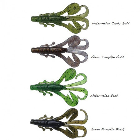 Señuelo vinilo Volkien Soul Craw Mama 95mm - Cangrejo de río