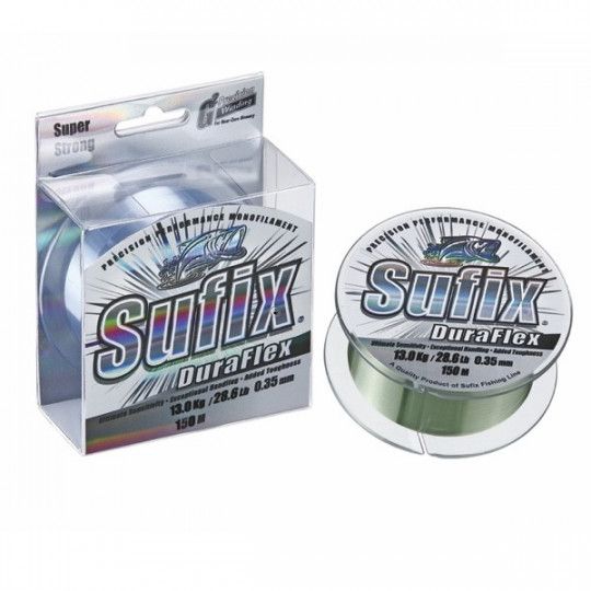 Nylon Sufix Duraflex 150m Klar - Schnur Ohne Speicher