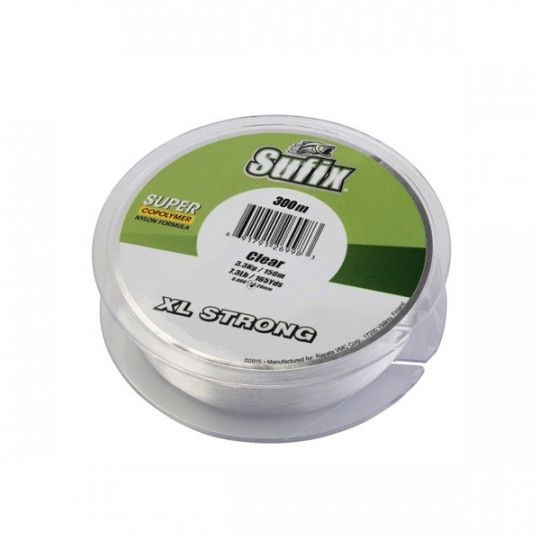 Nylon Sufix XL Strong 300m Klar - Gute Knotenfestigkeit