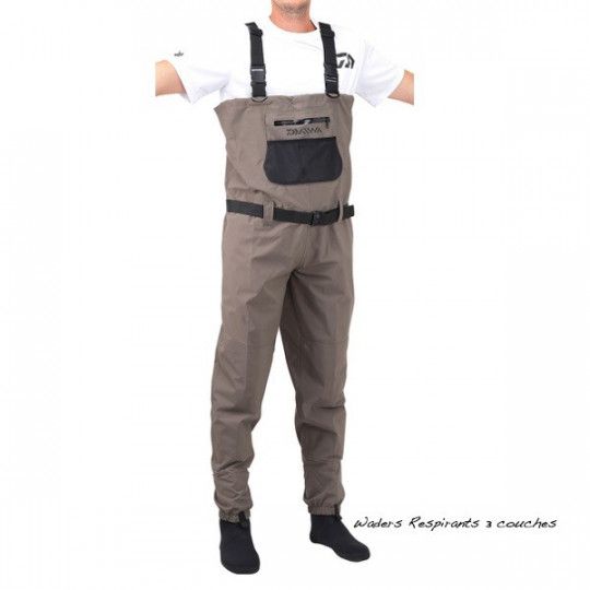 Breathable waders Daiwa 3-layer neoprene liner