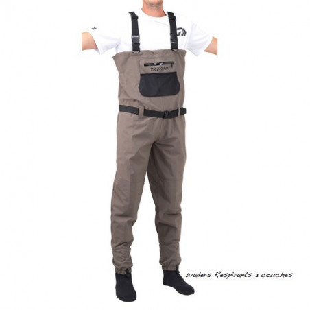Breathable waders Daiwa 3-layer neoprene liner