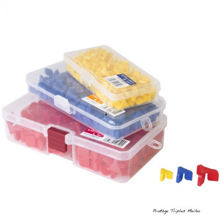 Anzuelos triples Meiho Safety Cover, 100 uds