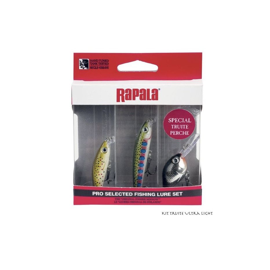 Kit Rapala Ultra Light Trout - Hard Bait - Leurre de la pêche