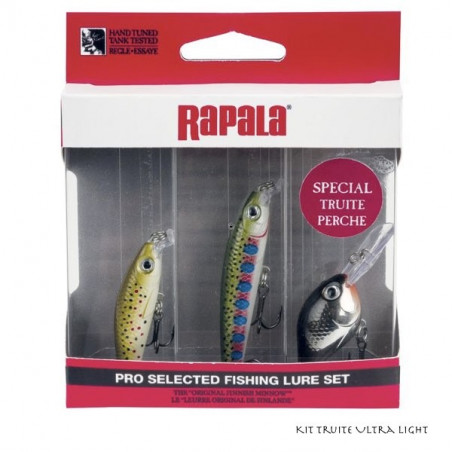 Kit Rapala Truite Ultra Light - Poissons Nageurs