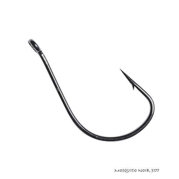 Lot De 10 Crochets Owner 5177 Mosquito – Noir/chromé, Super Pointes, Parfaits Pour Le Dropshot Et La Pêche Fine