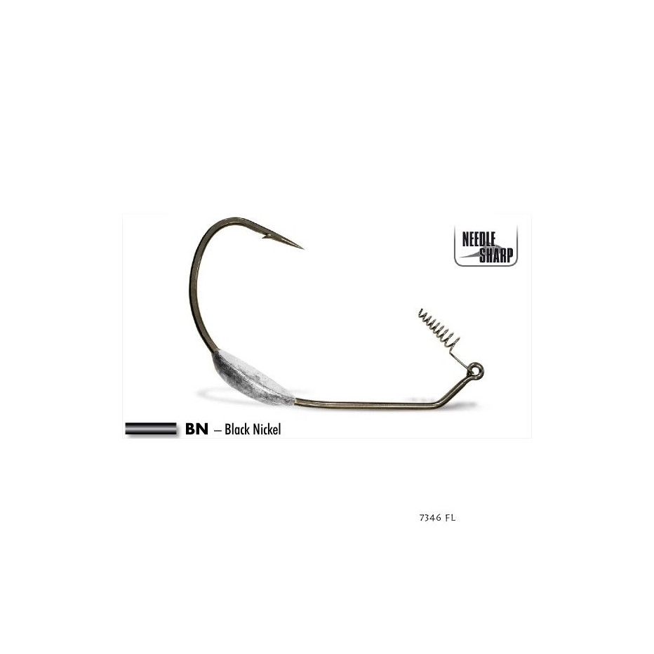 Haken Texaner bleié VMC 7346 SL - Groß Gummifische