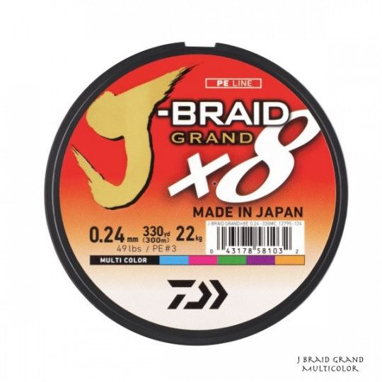 Hilo Trenzado Daiwa J Hilo Trenzado Grand X8 150m Multicolor