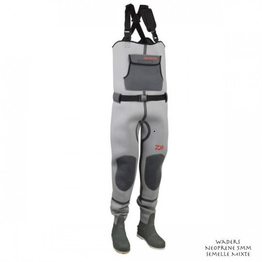 Waders Daiwa Neoprene 5mm Mixed sole - Sea and Freshwater