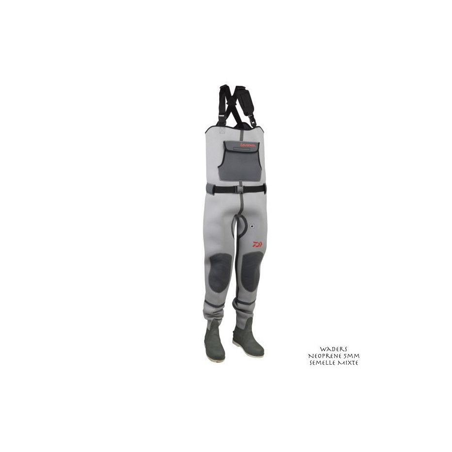 Waders Daiwa Neopren 5mm Gemischte Sohle - Meer und Süßwasser
