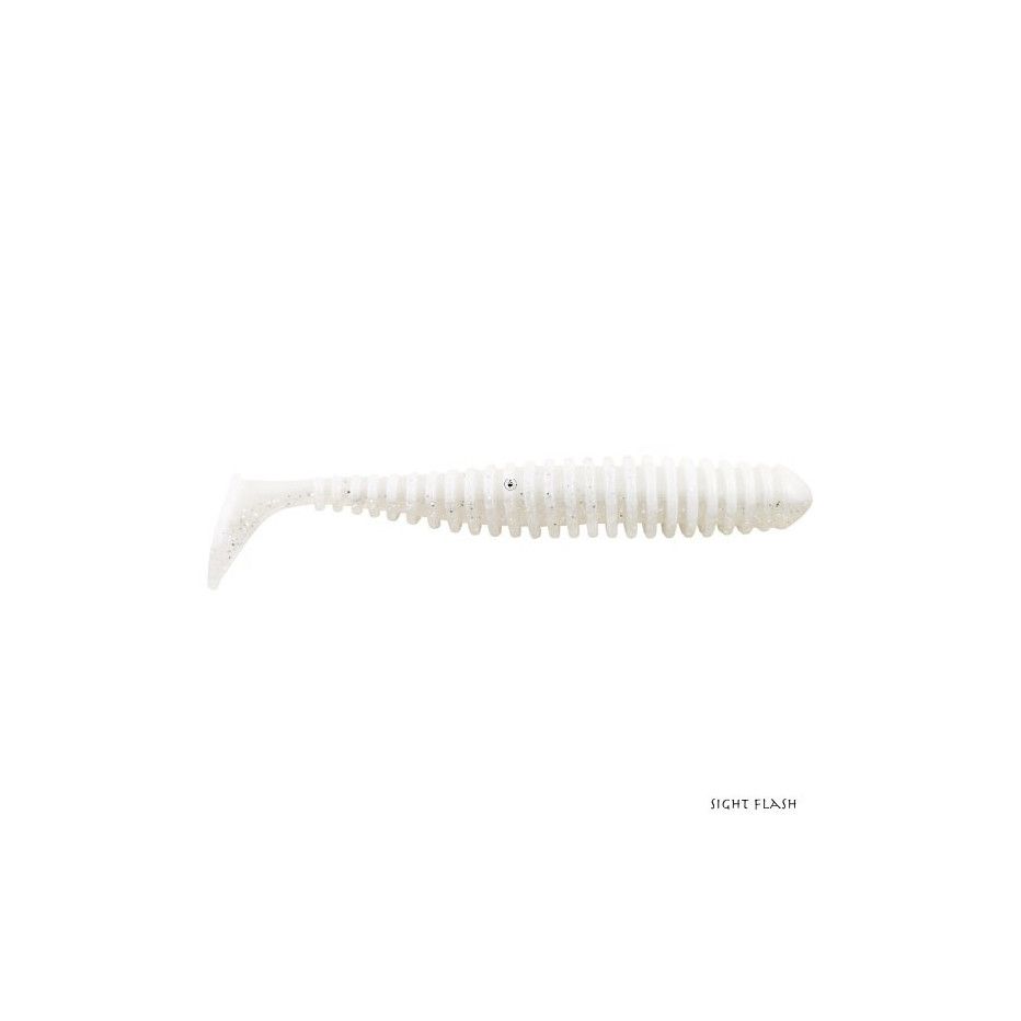 Lot De 200 Leurres Souples BERKLEY Flex Grub Shad 5 Cm - Pearl - Pour Pêche Carnassier (sandre, Brochet)