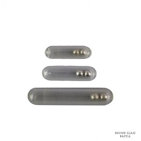 Round Glass Rattle Scratch Tackle - 3 Diameters