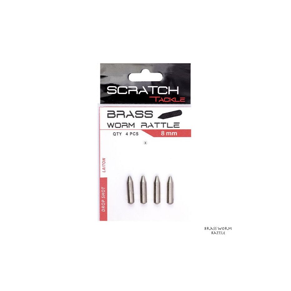 Messing Wurm Rassel Scratch Tackle - Nickel Messing