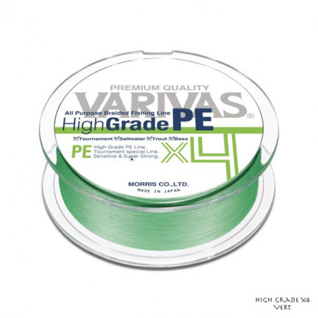 Braid Varivas High Grade PE X4 Blue or Green 150m