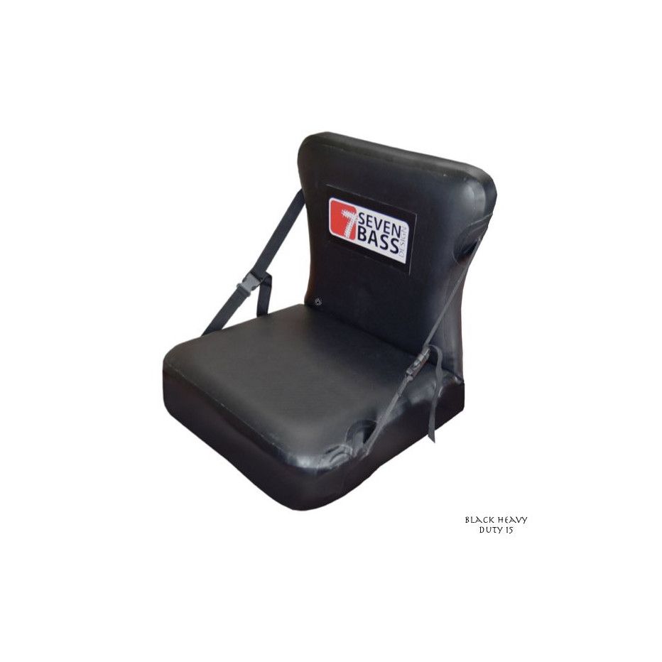 Inflatable Seat Seven Bass Dropstich Black Heavy Duty 15